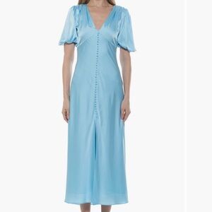 Alexia Admor Light Blue Midi Dress
